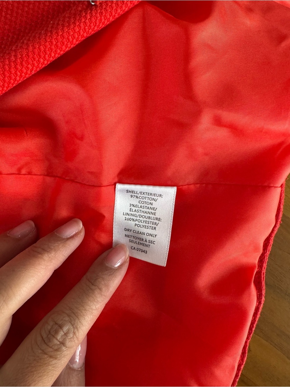 Cynthia Rowley Red Open-Front Blazer - Picture 5 of 5